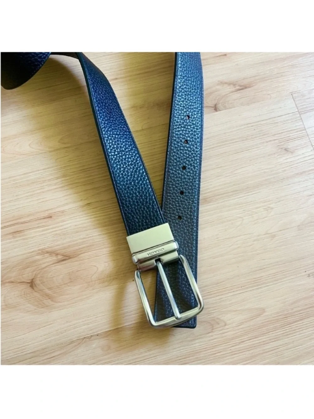 Coach Harness Buckle Cut To Size Reversible Belt, 38 Mm